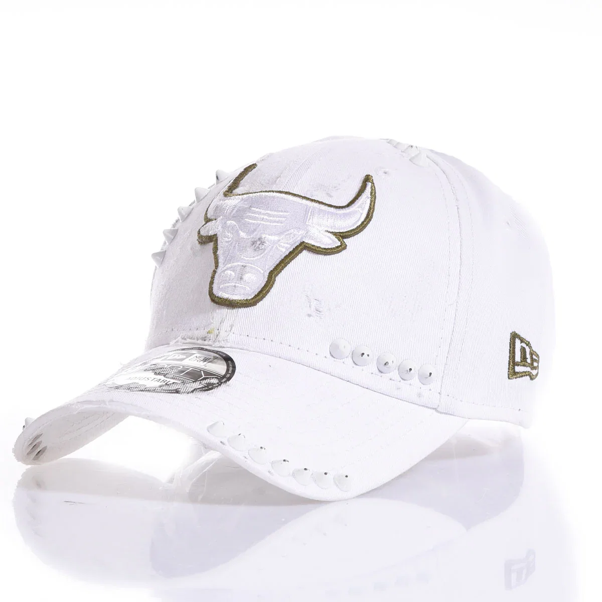 Image of New Era White Bulls Studs