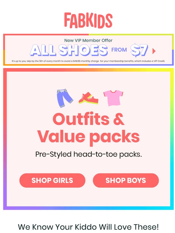Look What's New! Outfits & Value Packs for ABC 😎