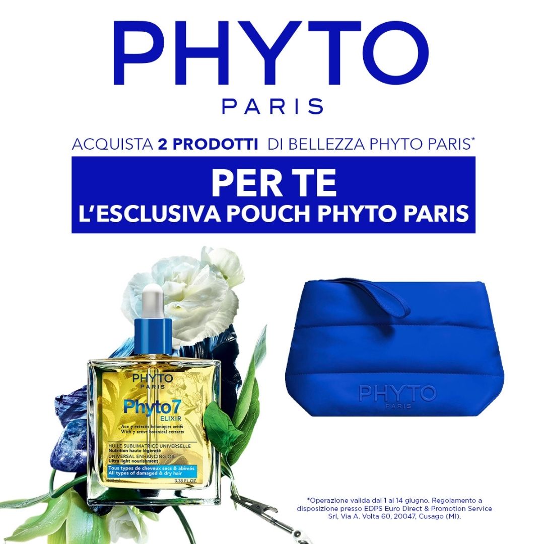 Acquista 2 prodotti di bellezza Phyto, per te in regalo l'esclusiva Pouch Phyto Paris!