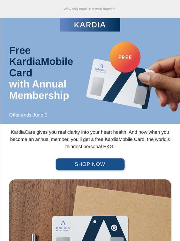‼️Last chance: Don't miss out on your FREE KardiaMobile Card