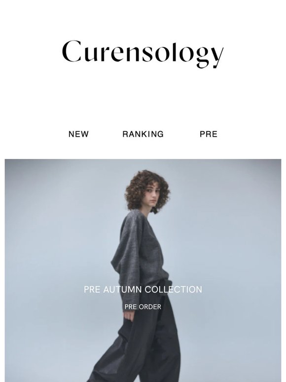 【LOOK公開】Curensology 2026 PRE AUTUMN COLLECTION 予約開始