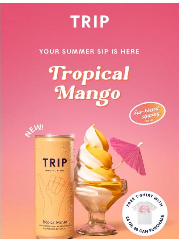 Meet NEW Tropical Mango 🥭