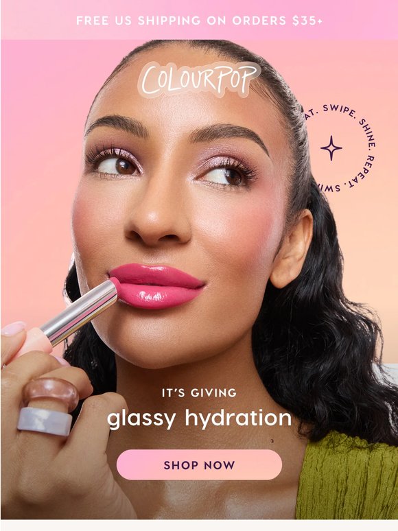 Mirror-like shine 🤝 lipstick-level colour