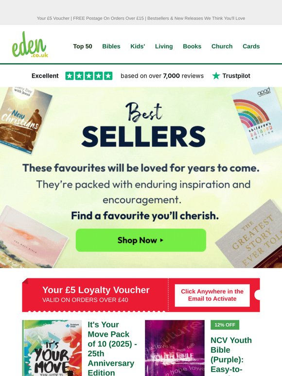 💚  It's Your Move Pack of 10 (2025) - 25th Anniversary Edition & More |  Eden Customer Favourites & New Releases