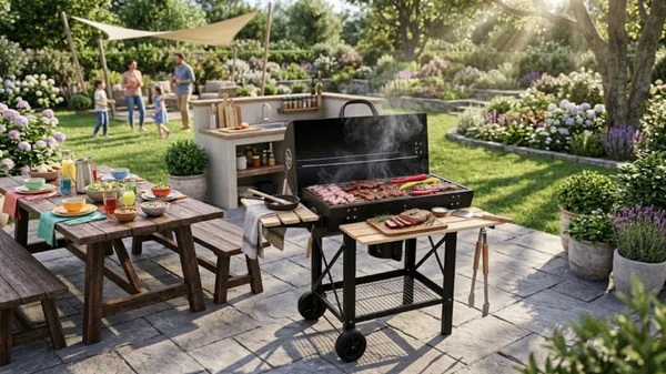 Profitez du soleil avec ce barbecue XXL