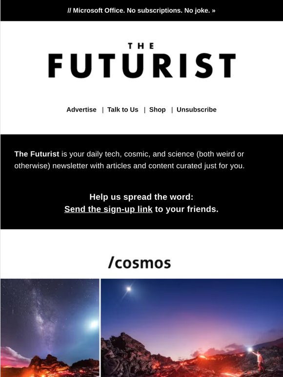 We might’ve sent this email from the future…