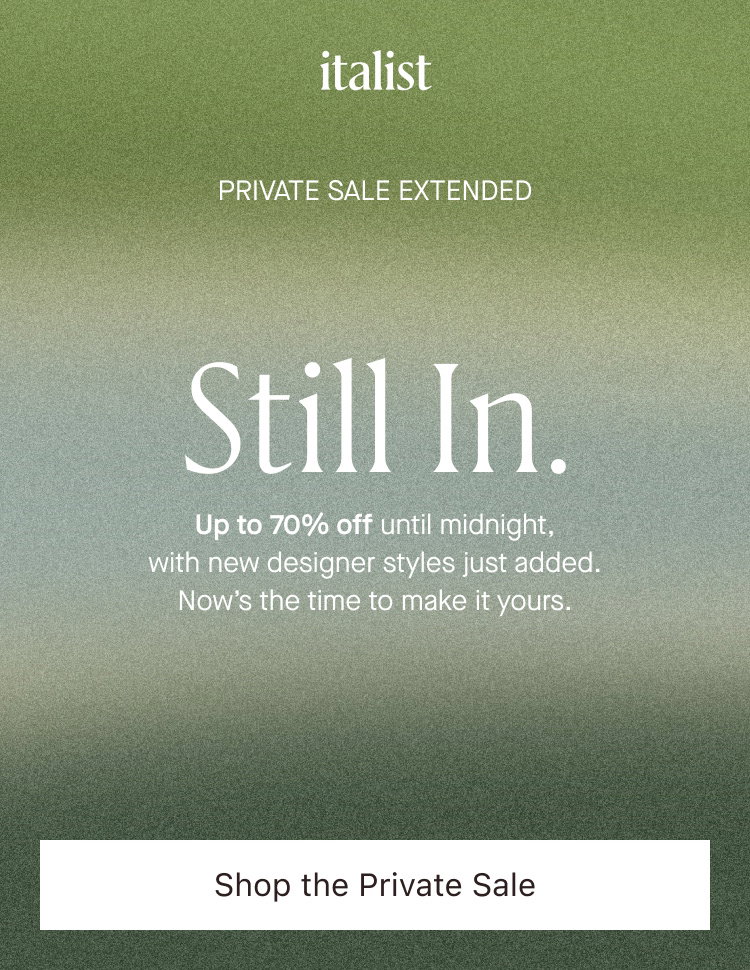  Up to 70% off until midnight, with new designer styles just added.
