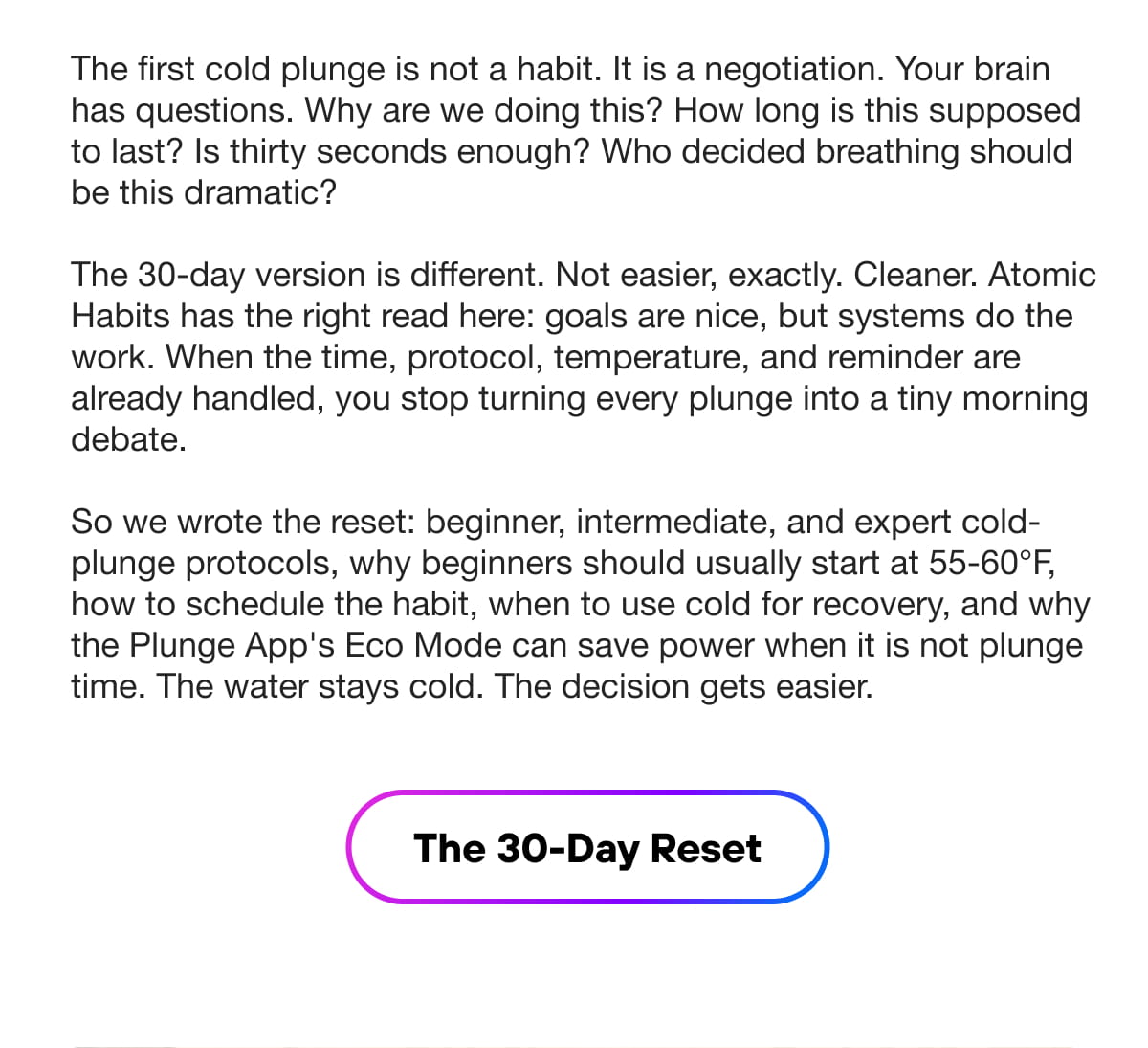 The 30-Day Reset