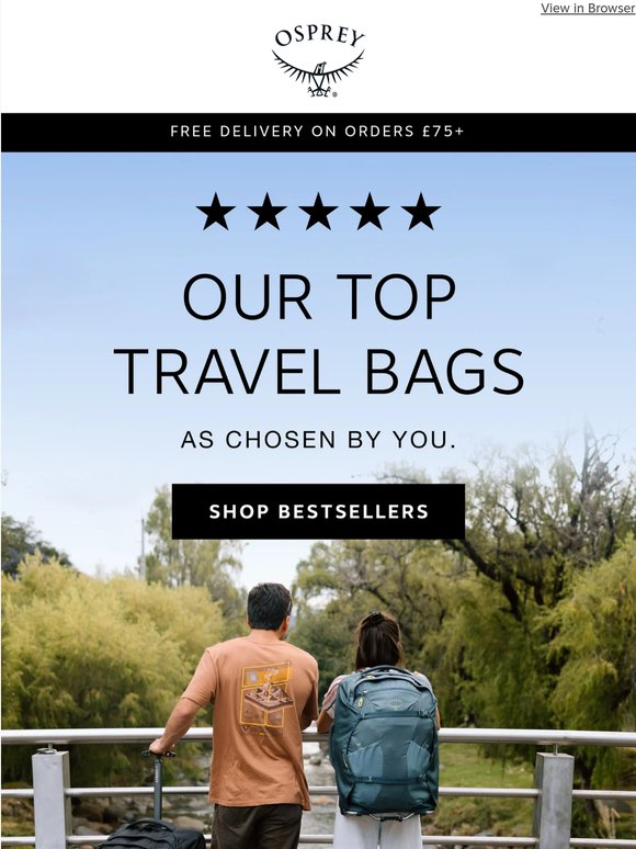 Our top 4 travel bags ✈️