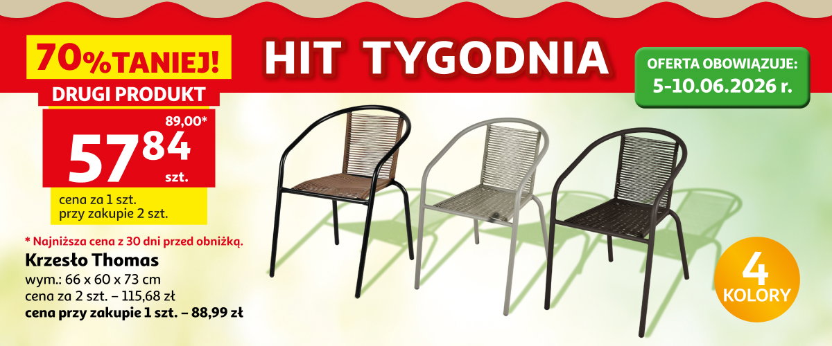 Hit tygodnia – krzesła w promocyjnej cenie