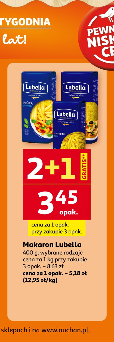 Cenowe okazje tygodnia – makarony Lubella