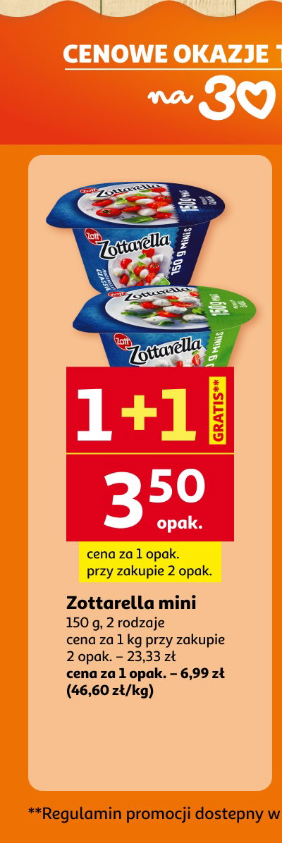 Cenowe okazje tygodnia – ser Zottarella