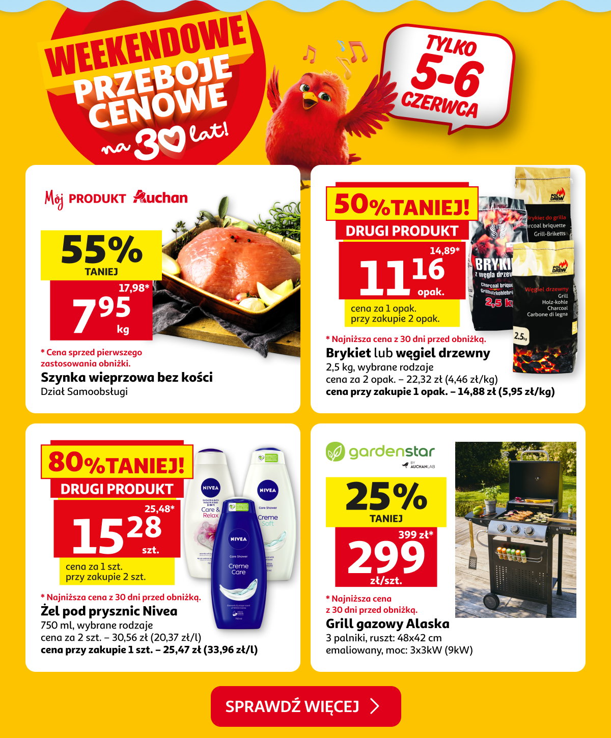 Weekendowe przeboje cenowe – szynka, węgiel, Nivea
