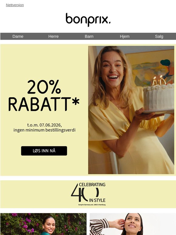 Bursdagsfinale | 20% rabatt på alt 🤩