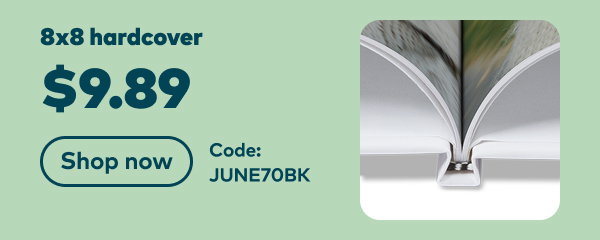 8x8 hardcover $9.89. Code: JUNE70BK. Shop now.