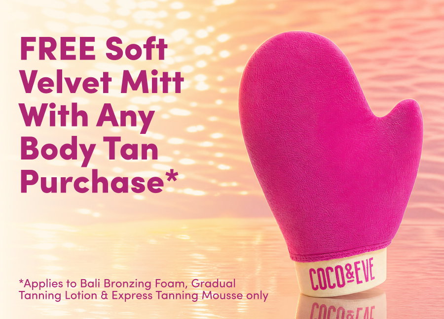 FREE Soft Velvet Mitt With Any Body Tan Purchase