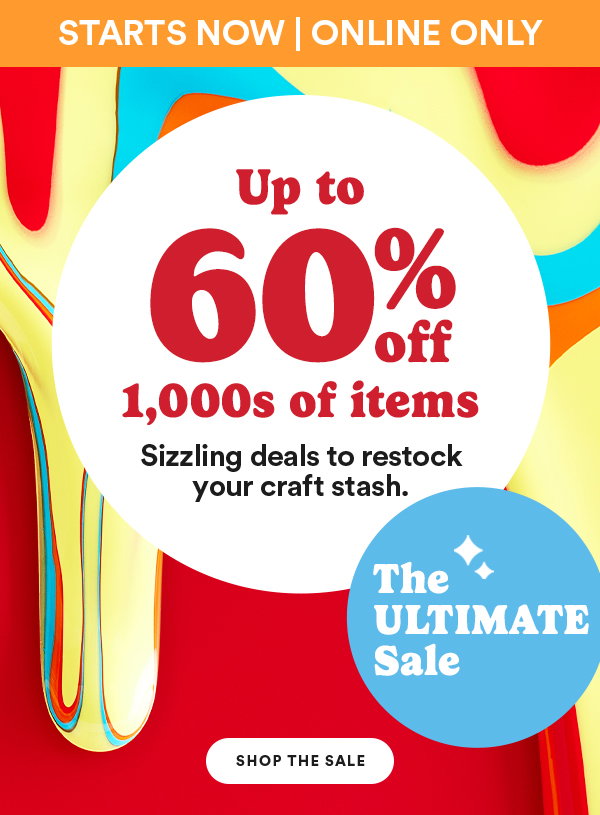 Up to 60% off 1,000s of items at the Ultimate Sale