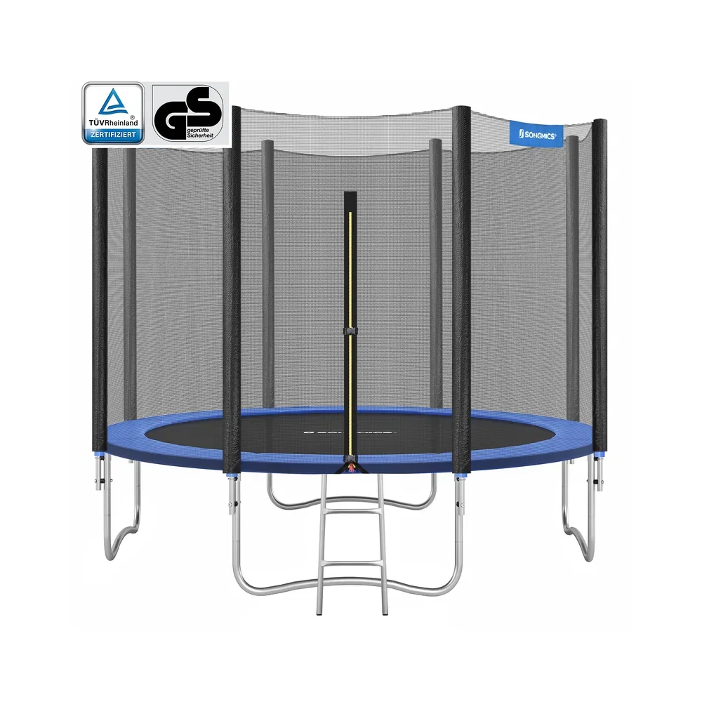 Image of Trampolin mit Sicherheitsnetz gepolsterten Stangen