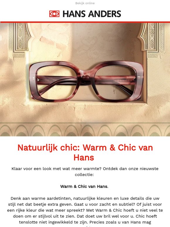 Chic, maar dan gewoon Hans