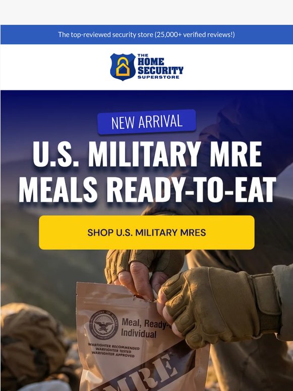 New Drop: U.S. Military MREs Are Now in Stock