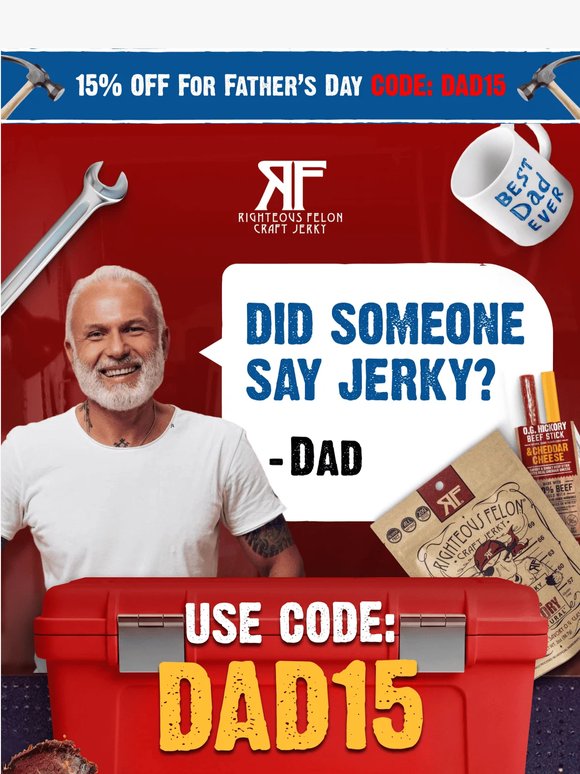 15% OFF IS HERE! Dad's Love Language Is Protein! 🥩