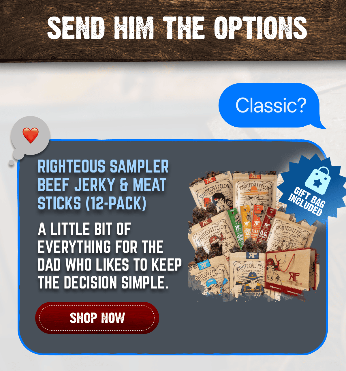 Sampler Beef Jerky And Meat Sticks