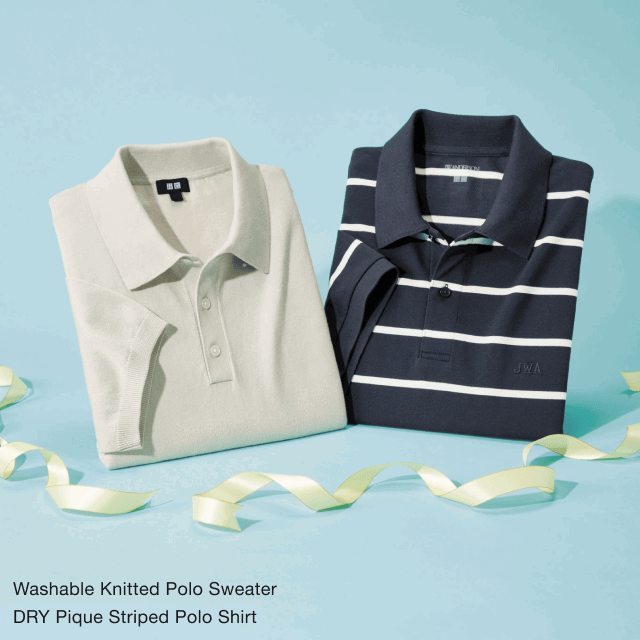 hero0men0washable0knitted0polo0sweater0and0dry0pique0striped0polo0shirt