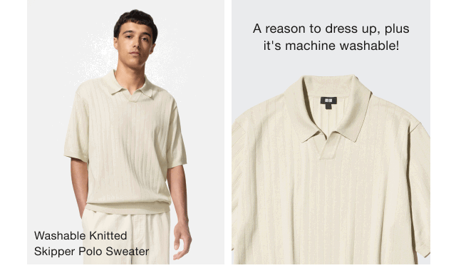 product1men0washable0knitted0skipper0polo0sweater