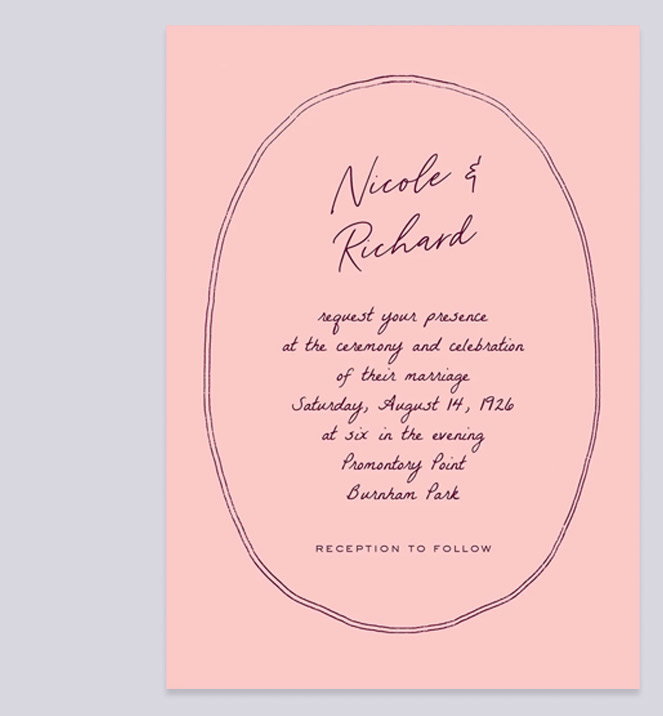 Twin Lines Wedding Invitation