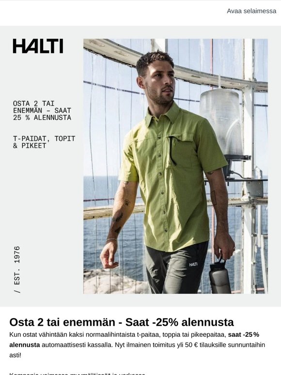 Osta 2 tai enemmän - Saat -25% alennusta