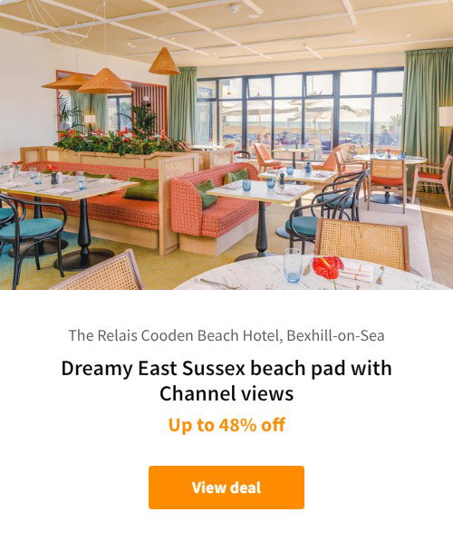 Dreamy East Sussex beach pad with Channel views