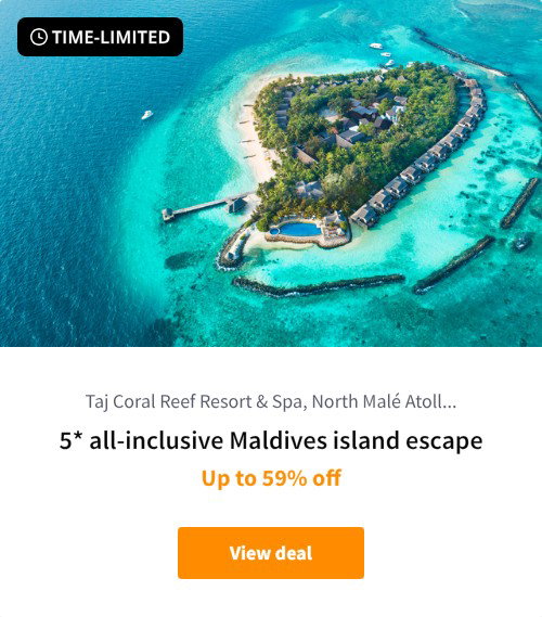 5* all-inclusive Maldives island escape