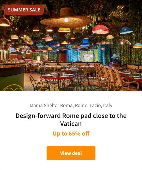 Design-forward Rome pad close to the Vatican