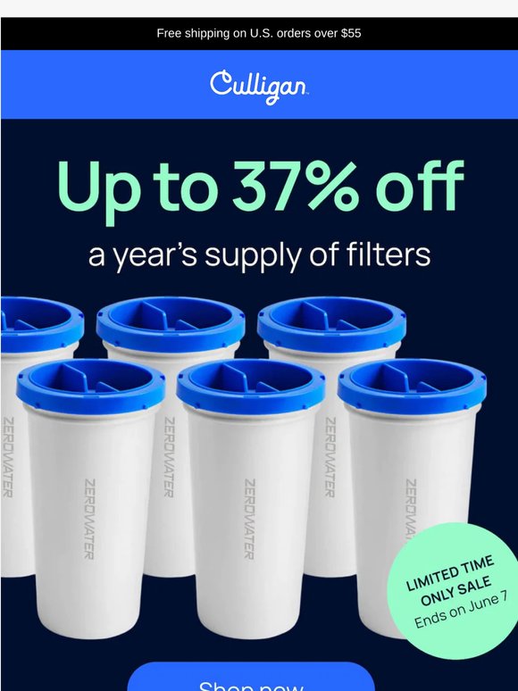 Stock up now: Filters 37% OFF!