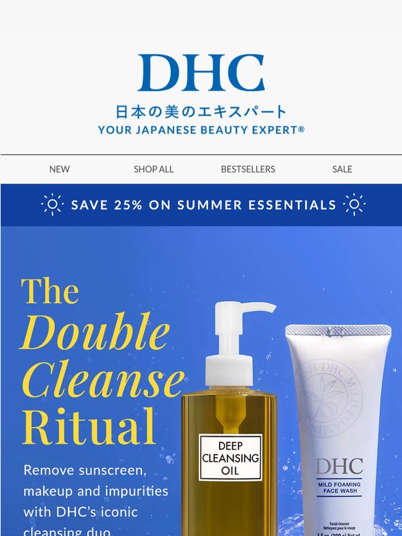 Double Cleanse = Peak Glow