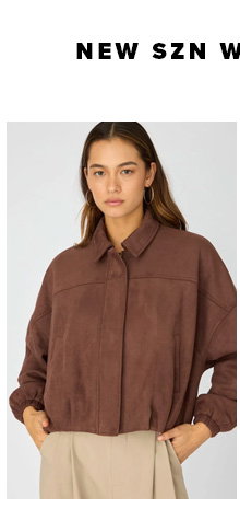 Brown Collared Jacket Suede
