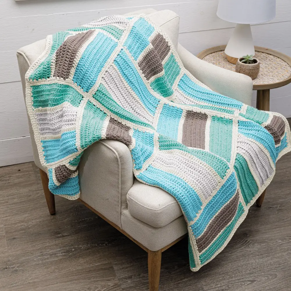 Fairfield Beach Crochet Throw Kit