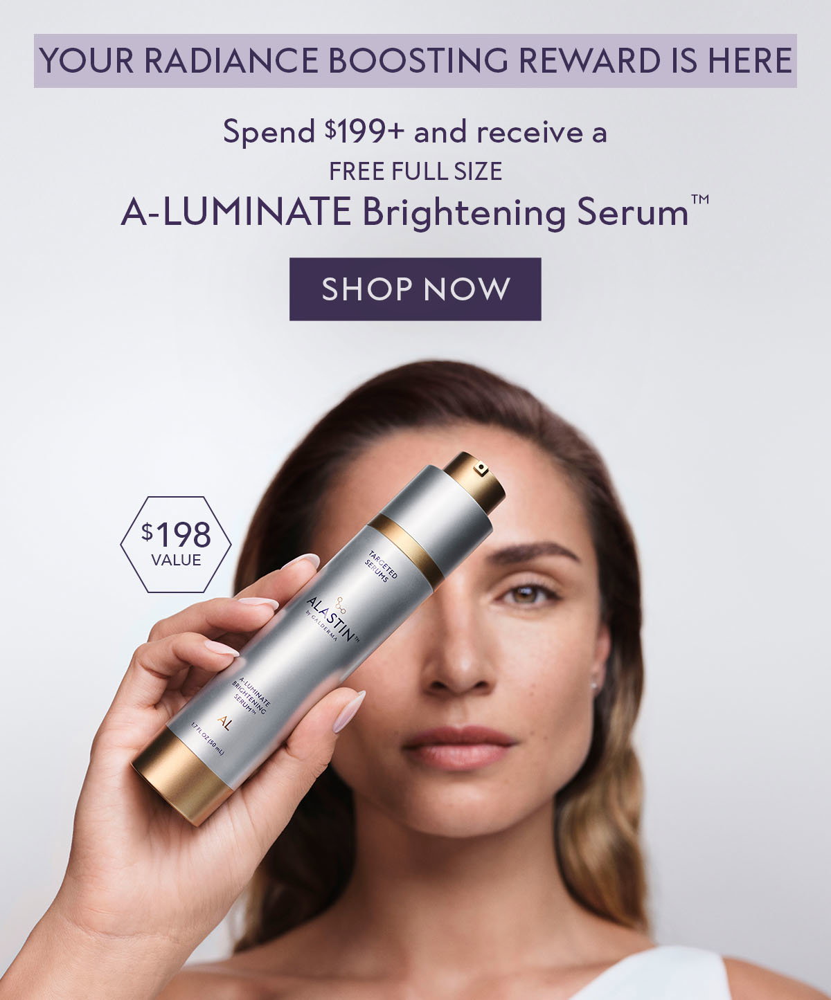 Free full-size A-LUMINATE Brightening Serum