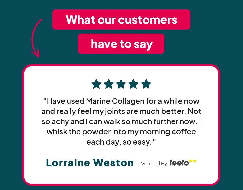 Have used Marine Collagen for a while now and really feel my jonts are mych better