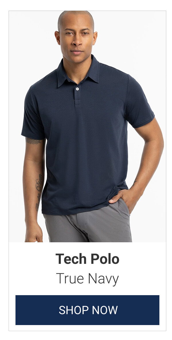 True Navy Tech Polo