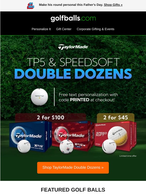 New Promo Alert 🚨 TaylorMade TP5 2 for $100 + more!
