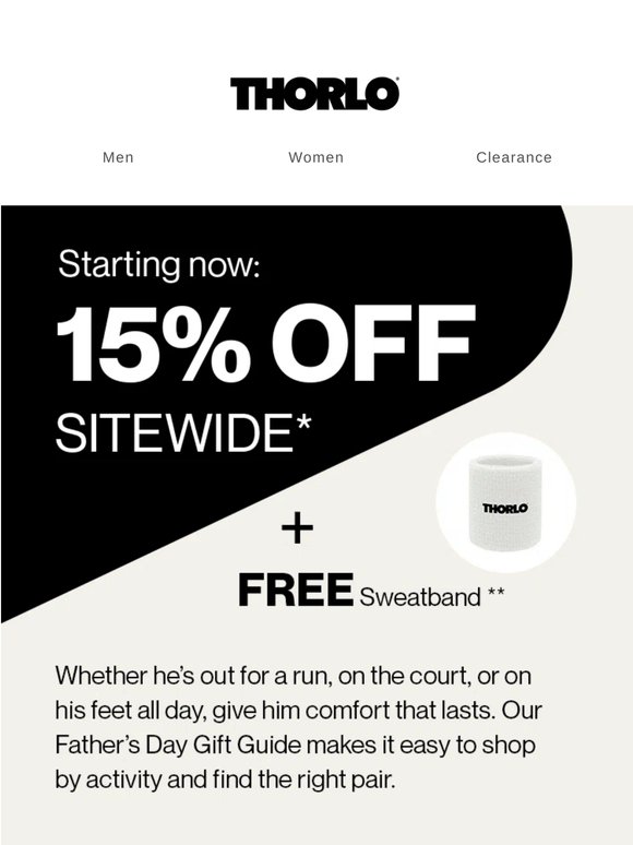Starting NOW: 15% Off for Father’s Day + FREE Gift