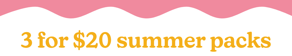 3 for $20 summer packs.