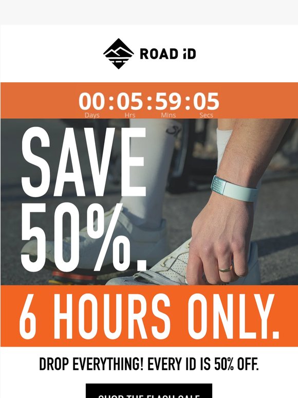 🚨 Every ID, 50% OFF.