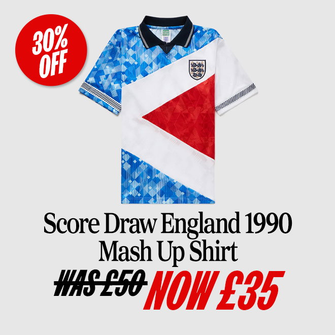 Score Draw England 1990 Mash Up Shirt