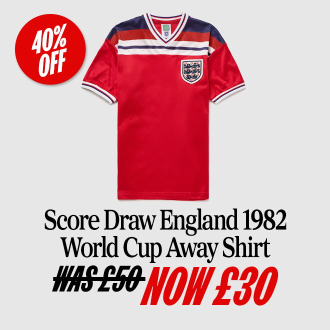 Score Draw England 1982 World Cup Away Shirt