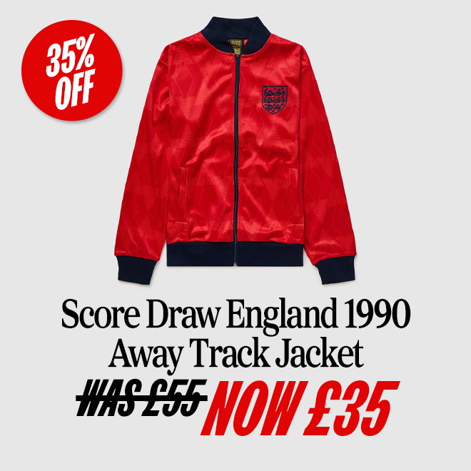 Score Draw England 1990 Away Track Jacket