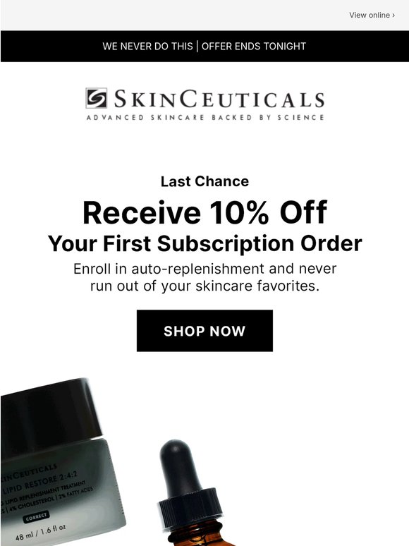 LAST CHANCE | 10% Off Your First Subscription