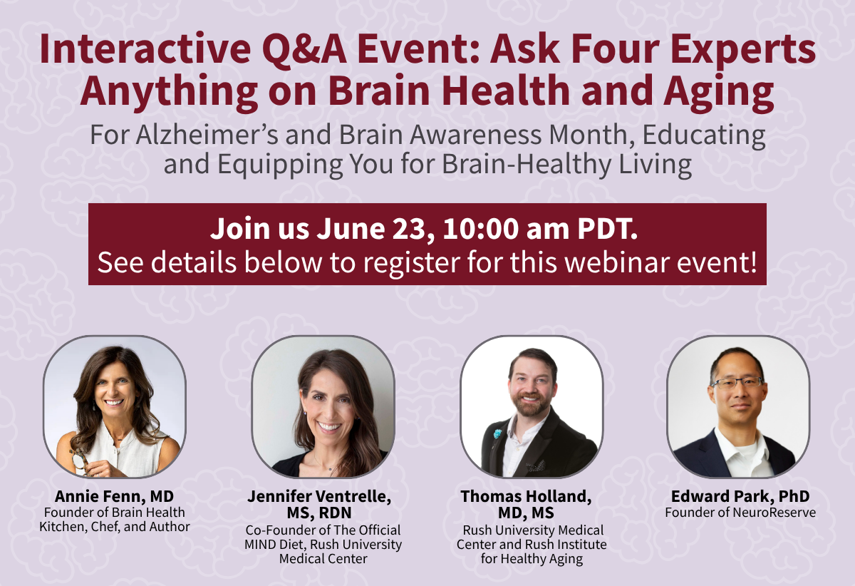 Live Q&A Event Ask the Experts Anything on Brain Health and Aging