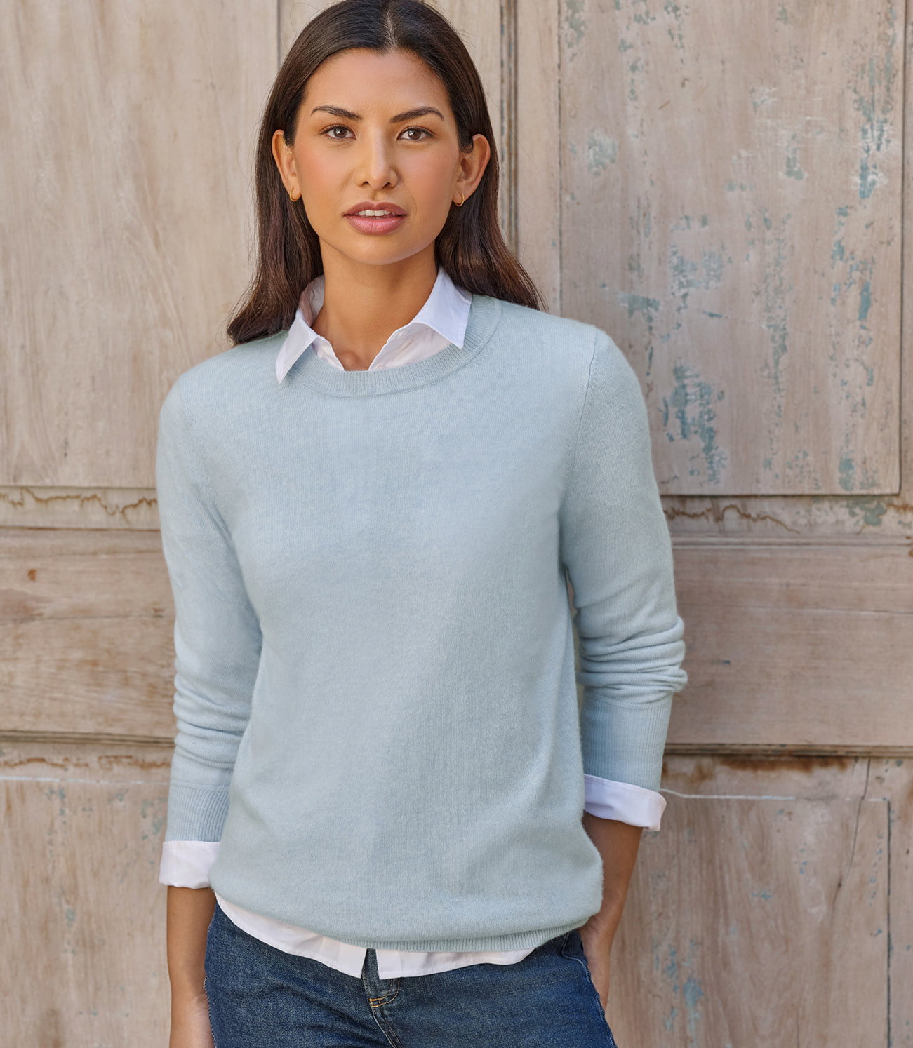 Womens Cashmere Boyfriend Sweater